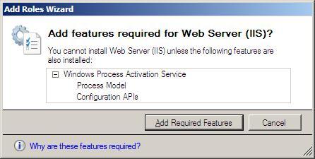 10 étapes à installer le rôle de web server dans Windows Server 2008 - 1