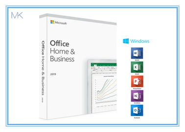 1 Device MS Office Home And Business 2019 Product Key Card DVD Media For Mac/PC
