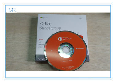 Activation principale du bureau 2016 de paquet de vente au détail de la norme DVD de Microsoft Office 2016 pro en ligne