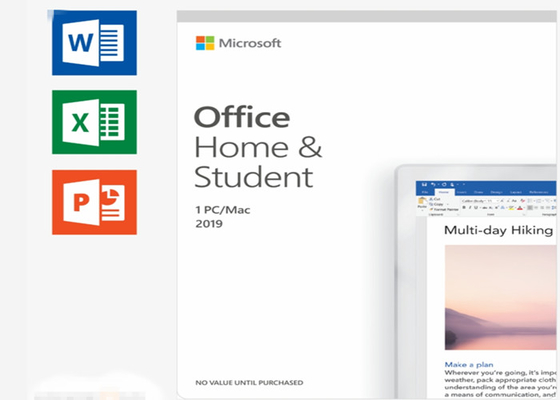 Maison de Microsoft Office de version de téléchargement de Digital et étudiant 2019 1pcs pour le PC