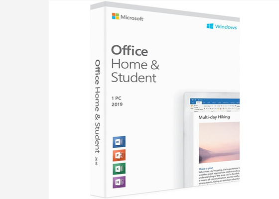 Maison de Microsoft Office et étudiant 2019 pour la clé en ligne d'activation de PC