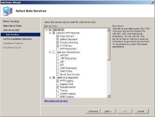10 étapes à installer le rôle de web server dans Windows Server 2008 - 3