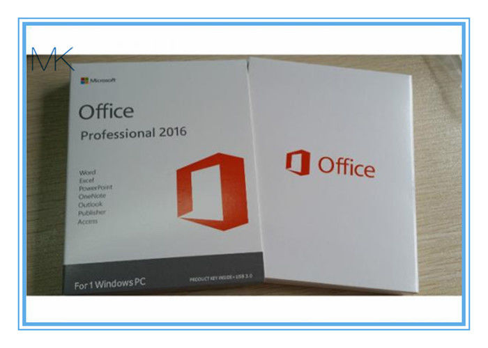 Clé 2016 véritable de produit de professionnel de Microsoft Office 32 COA de conducteur d'instantané d'USB de bit/64 bits