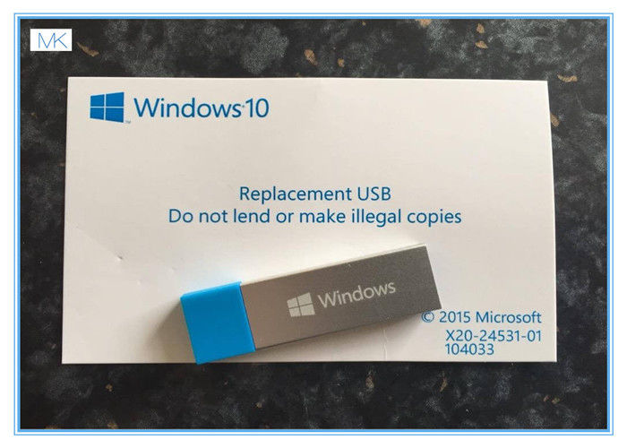 Microsoft Windows 10 USB du système d'exploitation 3,0 32/64 pleine version FQC-08788 de bit vendent au détail scellé