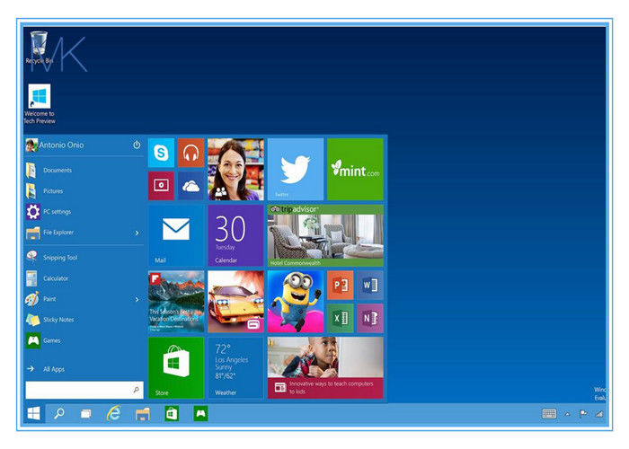 Option d'installation de 64 bits pour Windows 10 Pro Box de vente au détail