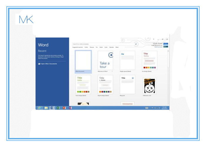 DVD + activation 100% au détail du bit 64bit de la boîte 32 du professionnel 2013 de Microsoft Office de carte principale en ligne