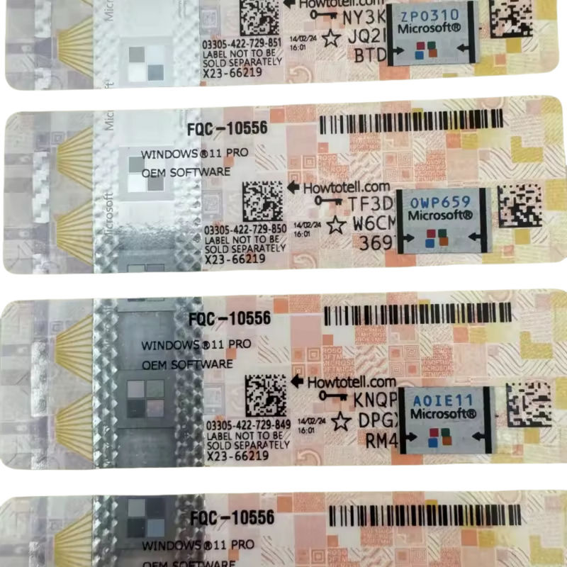 OEM MS win 11 pro sticker UEFI Secure Boot Capable product key designed for professional and enterprise system licensing