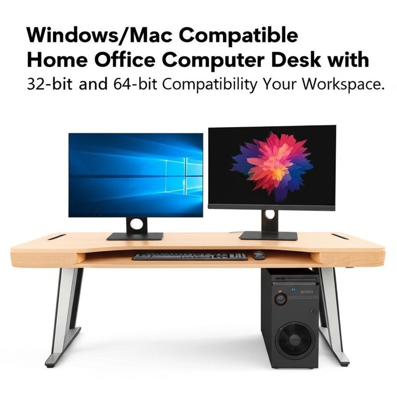 Compatible avec Windows/Mac Bureau informatique à domicile Bureau avec compatibilité 32 bits et 64 bits Améliorer votre espace de travail