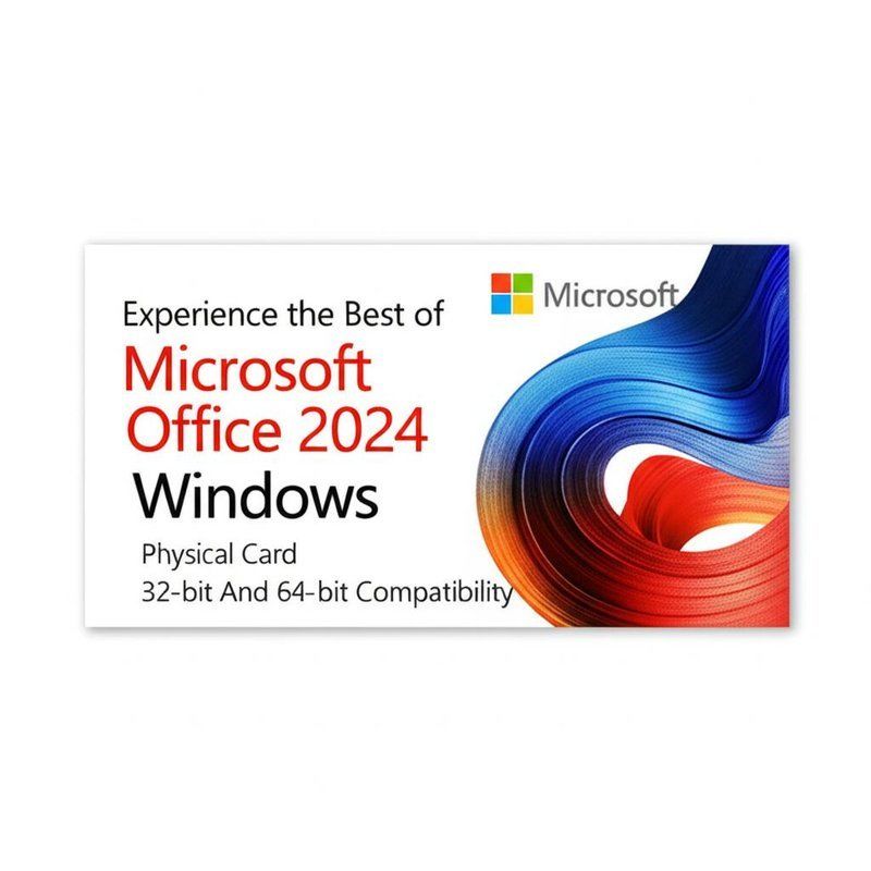 Découvrez le meilleur de Microsoft Office 2024 pour Windows Carte physique Compatibilité 32 bits et 64 bits