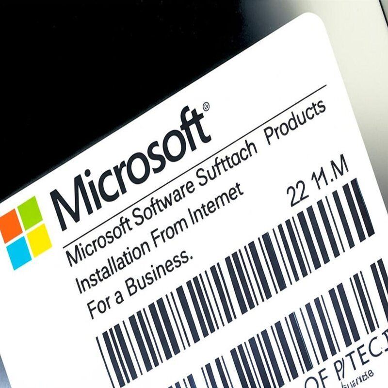 Security Label Microsoft Windows Software Stock Products Installation From Internet Secure Operating System For Business