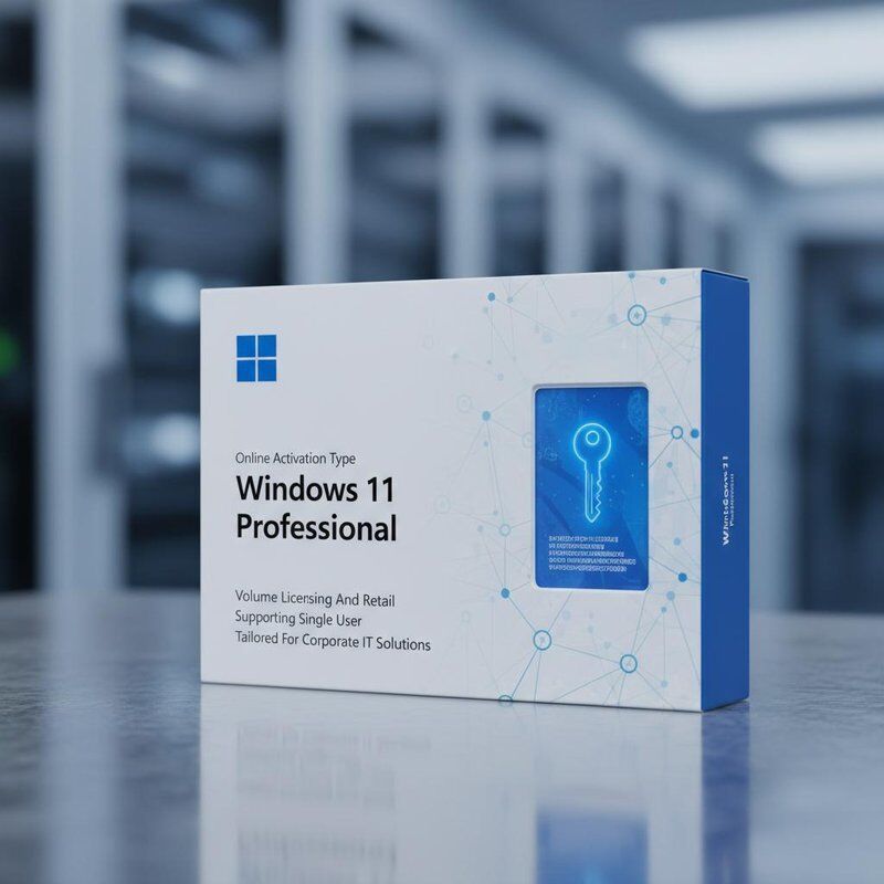 Type d'activation en ligne Microsoft Windows 11 Professional Licence en volume et support de vente au détail pour un utilisateur unique adapté aux solutions informatiques d'entreprise